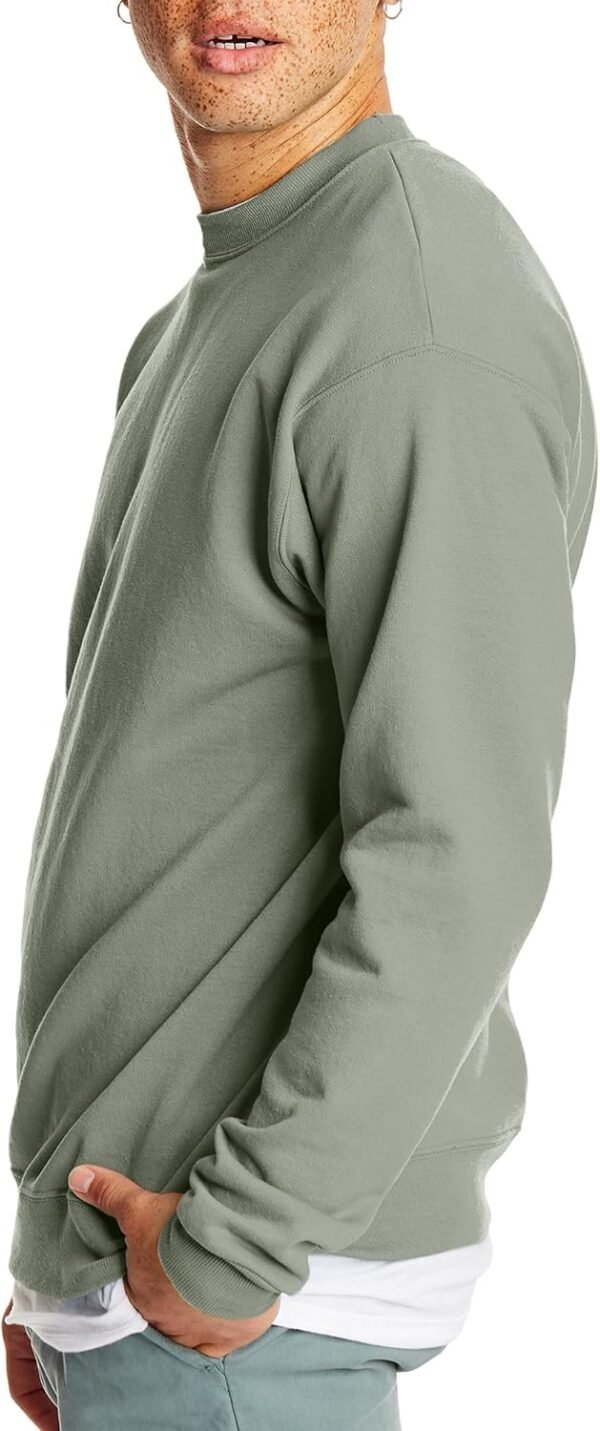 Men's Ecosmart Fleece Sweatshirt. Pullover Crewneck Sweatshirt. Big & Tall. 1 or 2 Pack