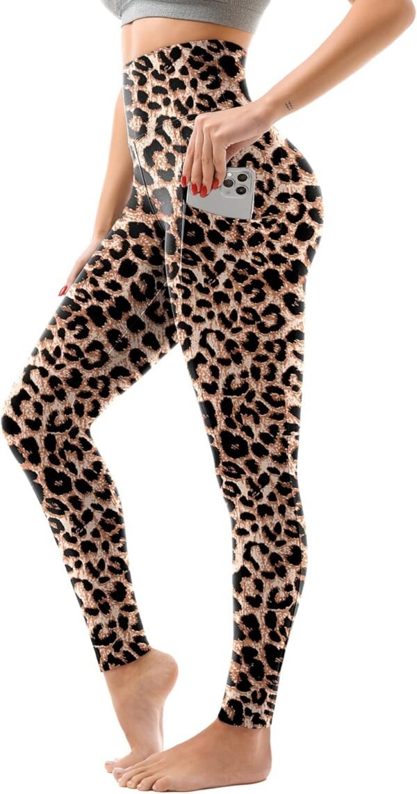 High Waisted Leggings with Pockets Women. Full Length Capri Buttery Soft Stretchy Yoga Pants