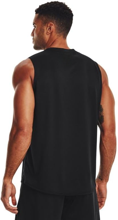 10e65a235b41480c993106945ff42a9a Men's Team Tech Slvls Loose Grey Short Sleeve Shirt