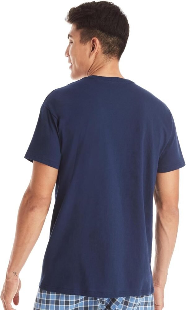 Men's Pocket T-Shirt Pack. 6-Pack. Cool & Breathable Cotton Tees. Stay-Tucked Undershirts for Men