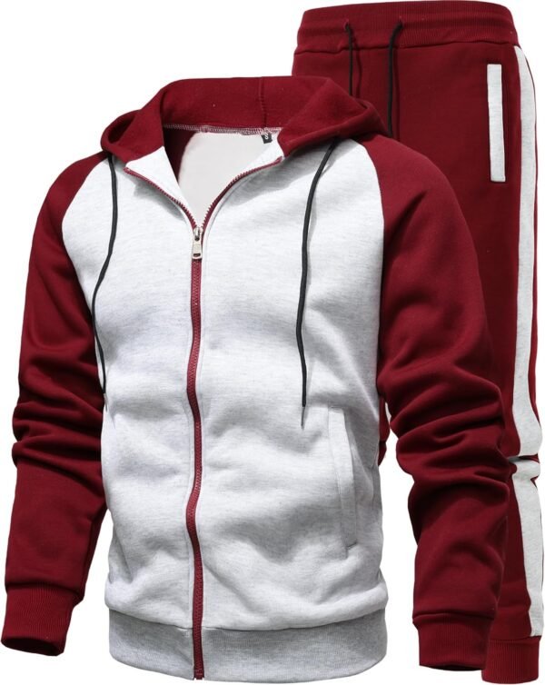 Men's 2 Pieces Tracksuits Running Sports Suits Drawstring Waistband Sweatsuit