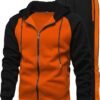 Men's 2 Pieces Tracksuits Running Sports Suits Drawstring Waistband Sweatsuit