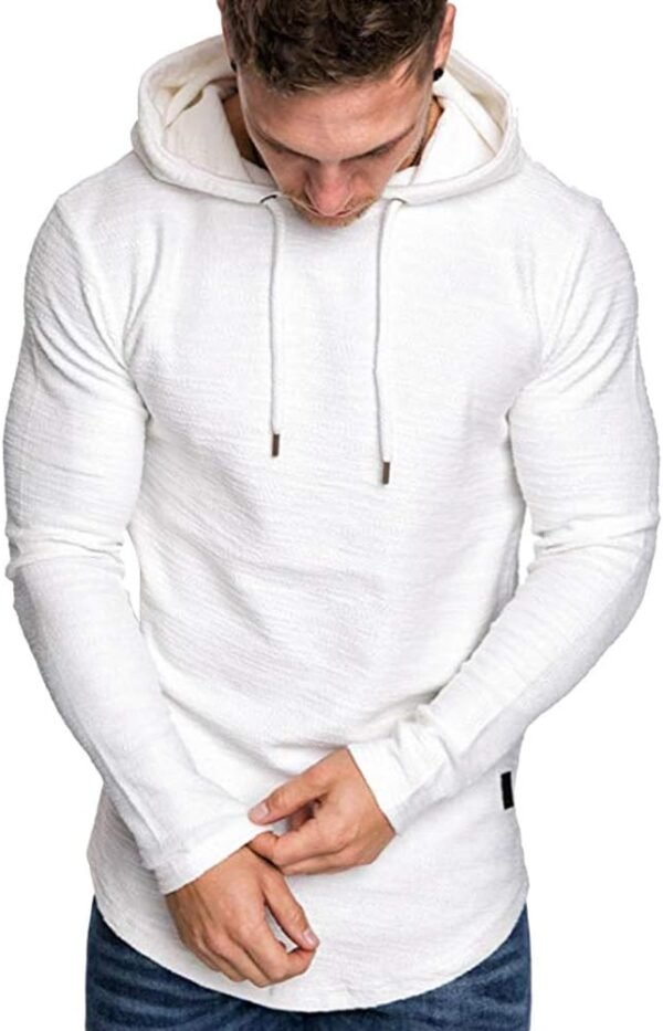 15a0d383e25b46bd8af7b879886b8add Mens Fashion Athletic Hoodies Sport Sweatshirt Solid Color Fleece Pullover