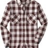 Mens Button Down Shirts Flannel Shirt Long Sleeve