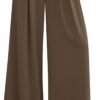 1d02a40c5186422389a7f7985b583541 Womens Fall Wide Leg Trousers 2025 High Elastic Waist Loose Pleated Long Flowy Palazzo Work Pants with Pockets