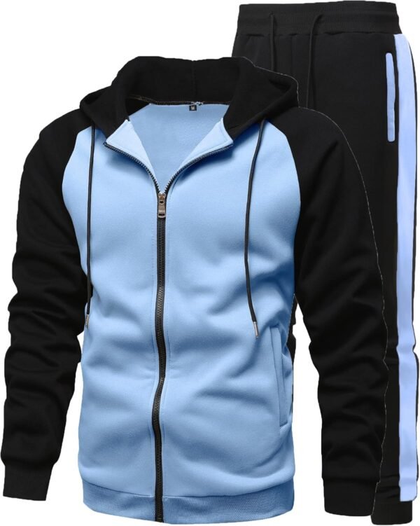 Men's 2 Pieces Tracksuits Running Sports Suits Drawstring Waistband Sweatsuit