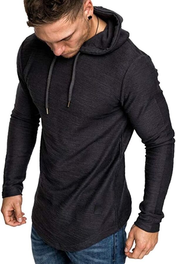 1f03f56d0be145e2a871880d6b8e31fe Mens Fashion Athletic Hoodies Sport Sweatshirt Solid Color Fleece Pullover