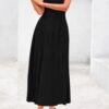 Spring Casual Dresses for Women 2025 Summer Business Work Midi Sleeveless A Line Pleated Cocktail Dress