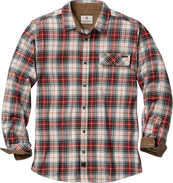 Legendary Whitetails Men's Flannel Shirt Long Sleeve Button Down 100% Cotton