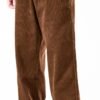 Mens Corduroy Pants Baggy Wide Leg Casual Elastic Waist Drawstring Loose Fit Sweatpants