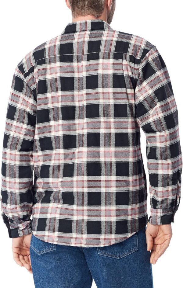 2e5f3cabad144e4885d8e00a9004ba47 Men's Long Sleeve Sherpa Lined Shirt Jacket