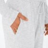 Women's 2 Piece Matching Lounge Set Long Sleeve Slightly Crop Top Wide Leg Pants Casual Sweatsuit