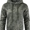 Men's Camo Outfitter Fleece Hoodie Pullover Long Sleeve Casual Sweatshirt with Pocket