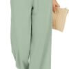 3617237865064791be2350989cd36a30 Women Flowy Pants Drawstring Waist Wide Leg Palazzo Beach Pants Loose Fit with Pockets