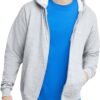 Mens Zip-up Hoodie. Ecosmart Fleece Full-zip Hoodie for Men. Hooded Sweatshirt