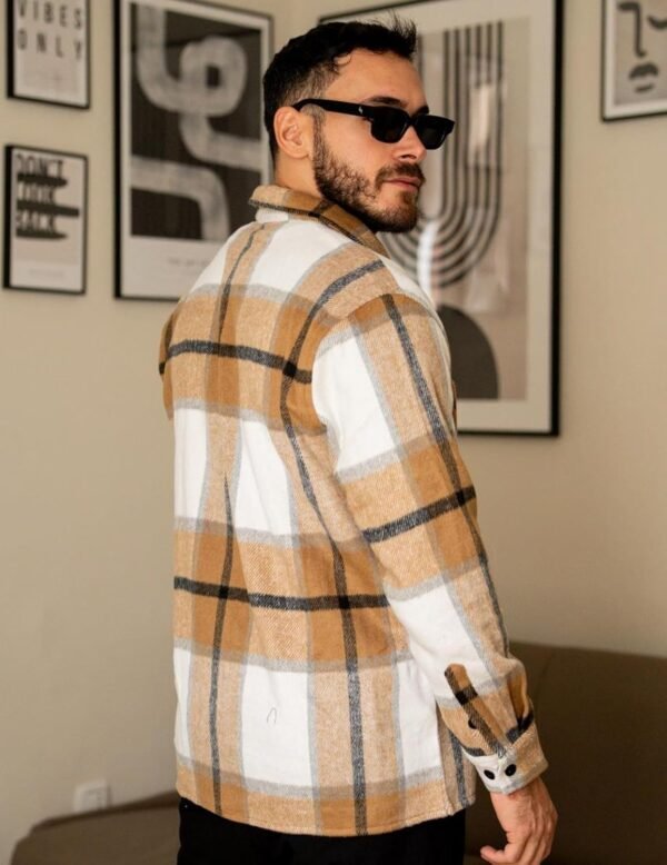 3bdb6eff66774a8ab0963ef4ccb6082c Men's Flannel Shirts Casual Button Down Plaid Shirt Jacket Long Sleeve Fleece Shacket with Pockets