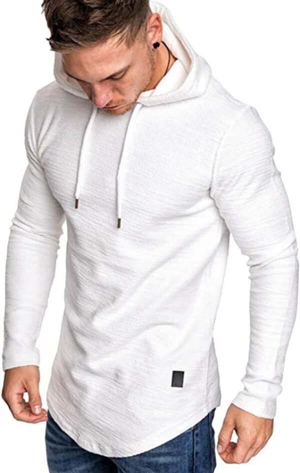 4432a9201735437eabc96ced7b92067d Mens Fashion Athletic Hoodies Sport Sweatshirt Solid Color Fleece Pullover