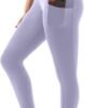 High Waisted Leggings with Pockets Women. Full Length Capri Buttery Soft Stretchy Yoga Pants