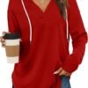 Womens Fashion Tops Hoodies for Women Pullover Oversized Sweatshirts Long SLeeve Shirts Loose Fit