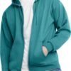 Mens Zip-up Hoodie. Ecosmart Fleece Full-zip Hoodie for Men. Hooded Sweatshirt