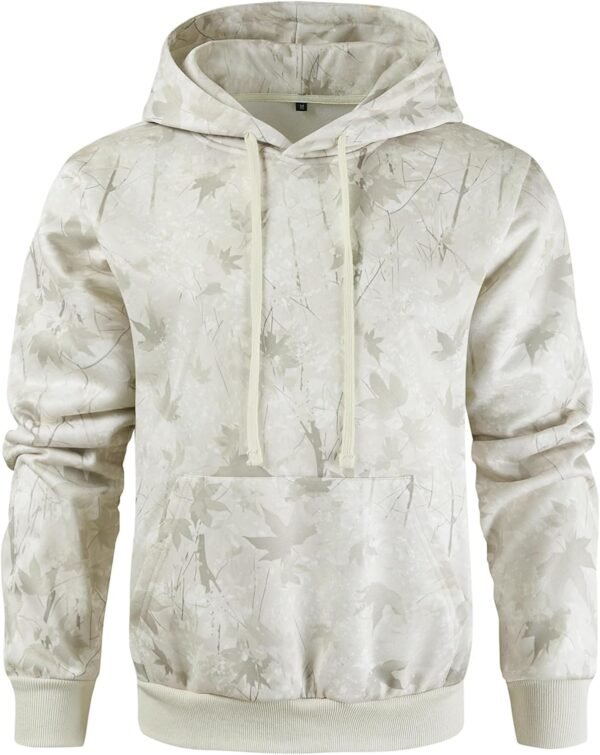 Men's Camo Outfitter Fleece Hoodie Pullover Long Sleeve Casual Sweatshirt with Pocket