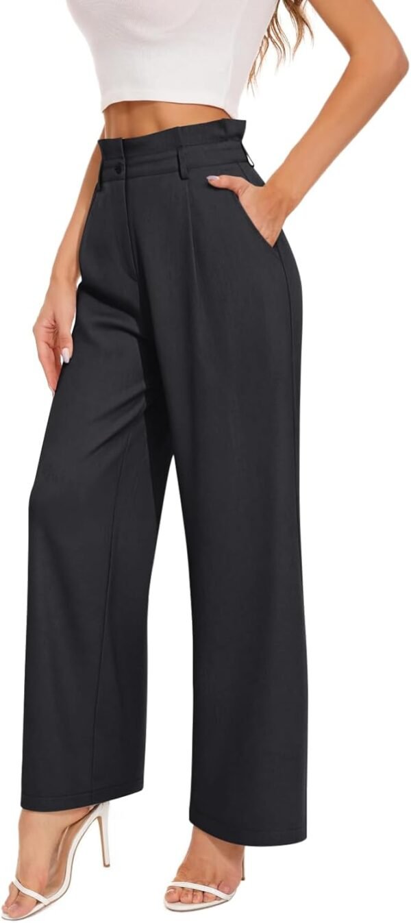 Dress Pants for Women. High Waisted Wide Leg Trousers. Business Casual Work Pants