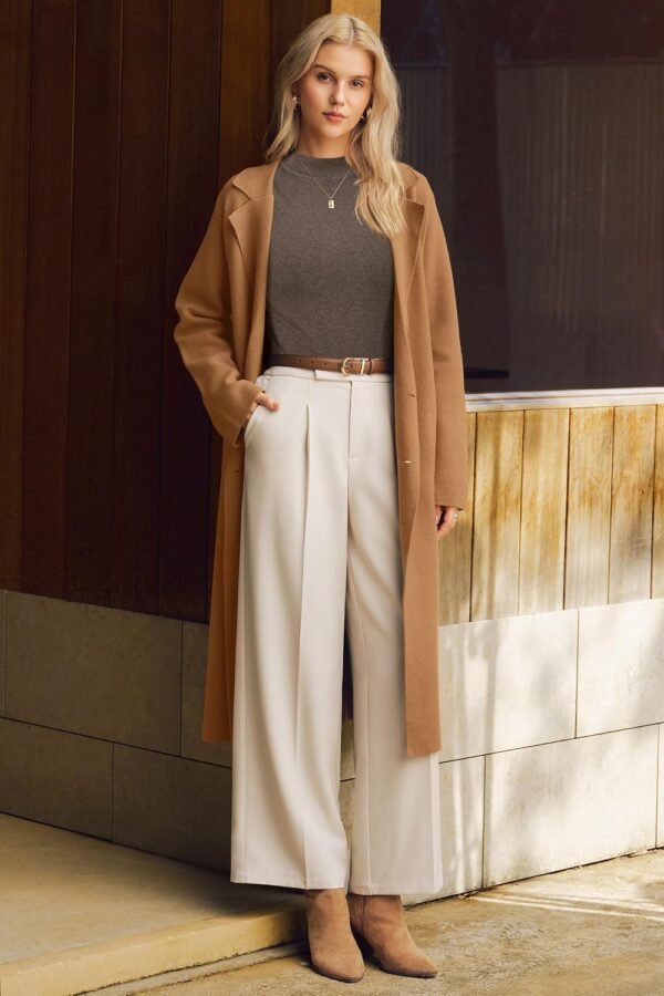 Womens Wool Blend Sweater Soft Turtleneck All-Season Casual Tank 2025