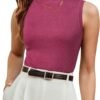 Womens Wool Blend Sweater Soft Turtleneck All-Season Casual Tank 2025