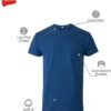Men's Pocket T-Shirt Pack. 6-Pack. Cool & Breathable Cotton Tees. Stay-Tucked Undershirts for Men