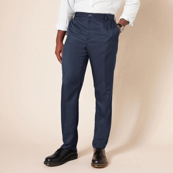 Men's Slim-Fit Flat-Front Dress Pant