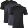 Men's Moves Breathable Mesh Back T-Shirt. X-Temp Moisture-Wicking Tee. White or Black/Grey. 3-Pack