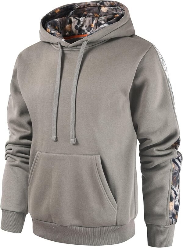 Men's Camo Outfitter Fleece Hoodie Pullover Long Sleeve Casual Sweatshirt with Pocket