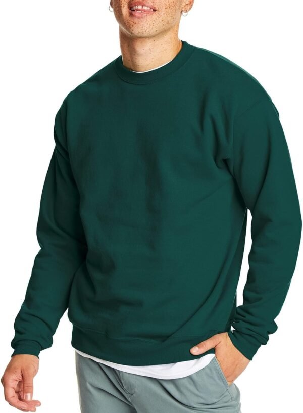 Men's Ecosmart Fleece Sweatshirt. Pullover Crewneck Sweatshirt. Big & Tall. 1 or 2 Pack