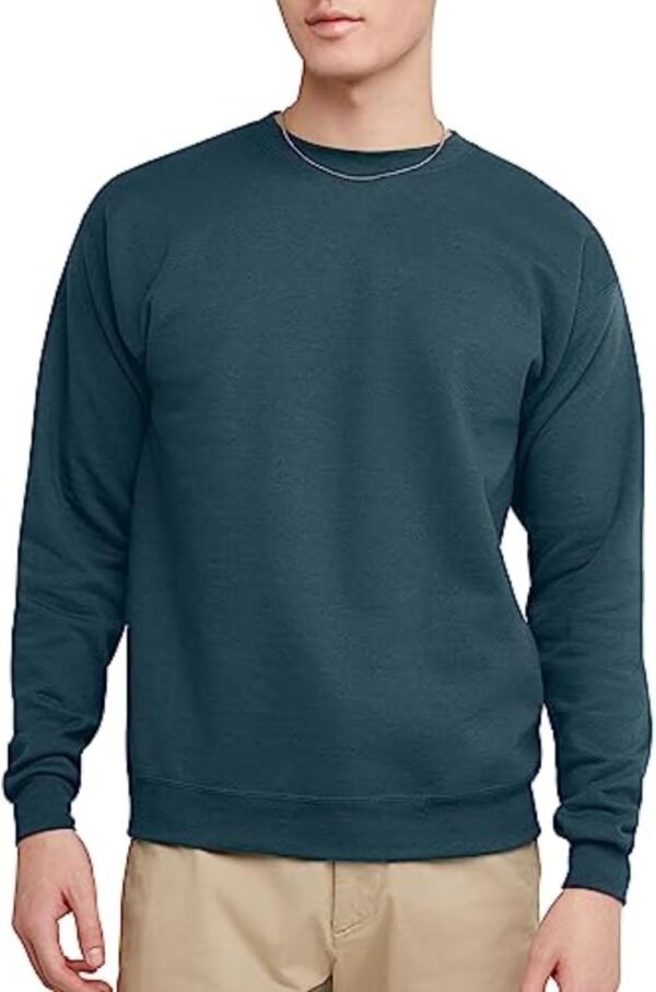 Men's Ecosmart Fleece Sweatshirt. Pullover Crewneck Sweatshirt. Big & Tall. 1 or 2 Pack