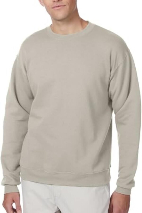 Men's Ecosmart Fleece Sweatshirt. Pullover Crewneck Sweatshirt. Big & Tall. 1 or 2 Pack