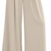 70d5c49931ac45baac6711ff1cb1a683 Womens Fall Wide Leg Trousers 2025 High Elastic Waist Loose Pleated Long Flowy Palazzo Work Pants with Pockets