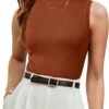 Womens Wool Blend Sweater Soft Turtleneck All-Season Casual Tank 2025