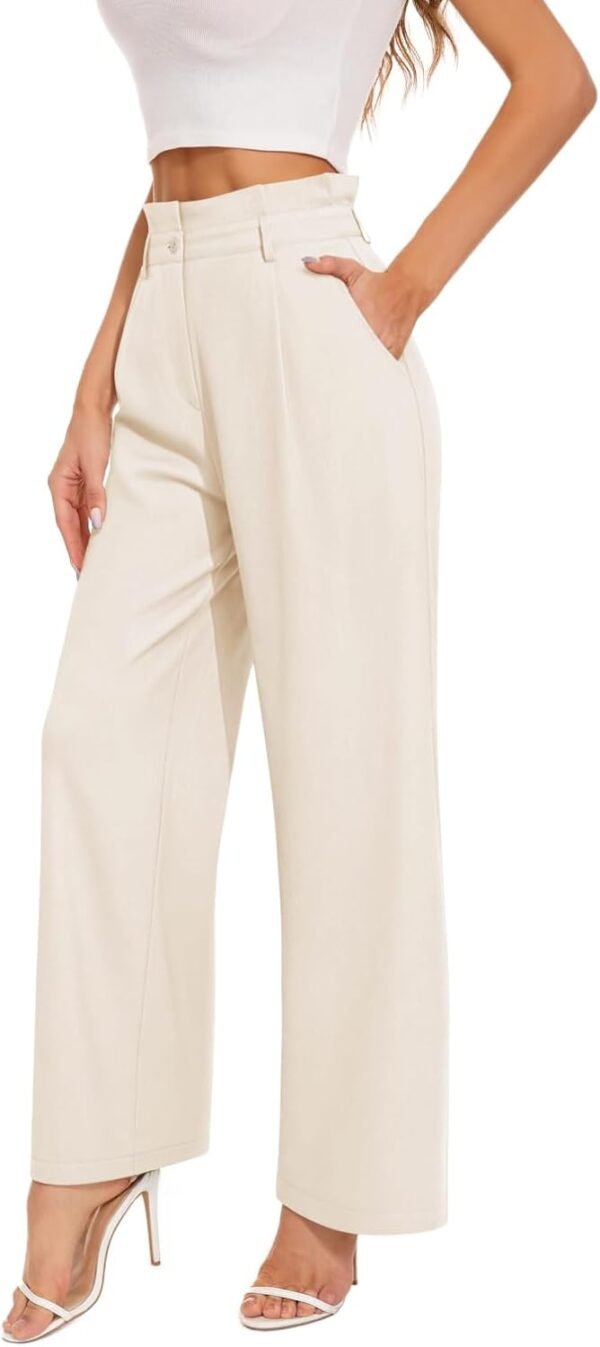 Dress Pants for Women. High Waisted Wide Leg Trousers. Business Casual Work Pants