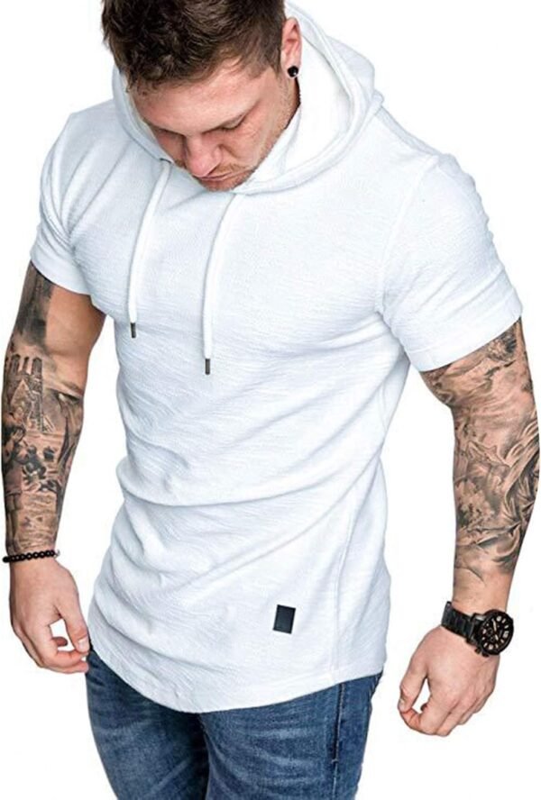 77d6d83d230249e8b899f6dc24c5b1ea Mens Fashion Athletic Hoodies Sport Sweatshirt Solid Color Fleece Pullover