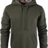 Men's Camo Outfitter Fleece Hoodie Pullover Long Sleeve Casual Sweatshirt with Pocket