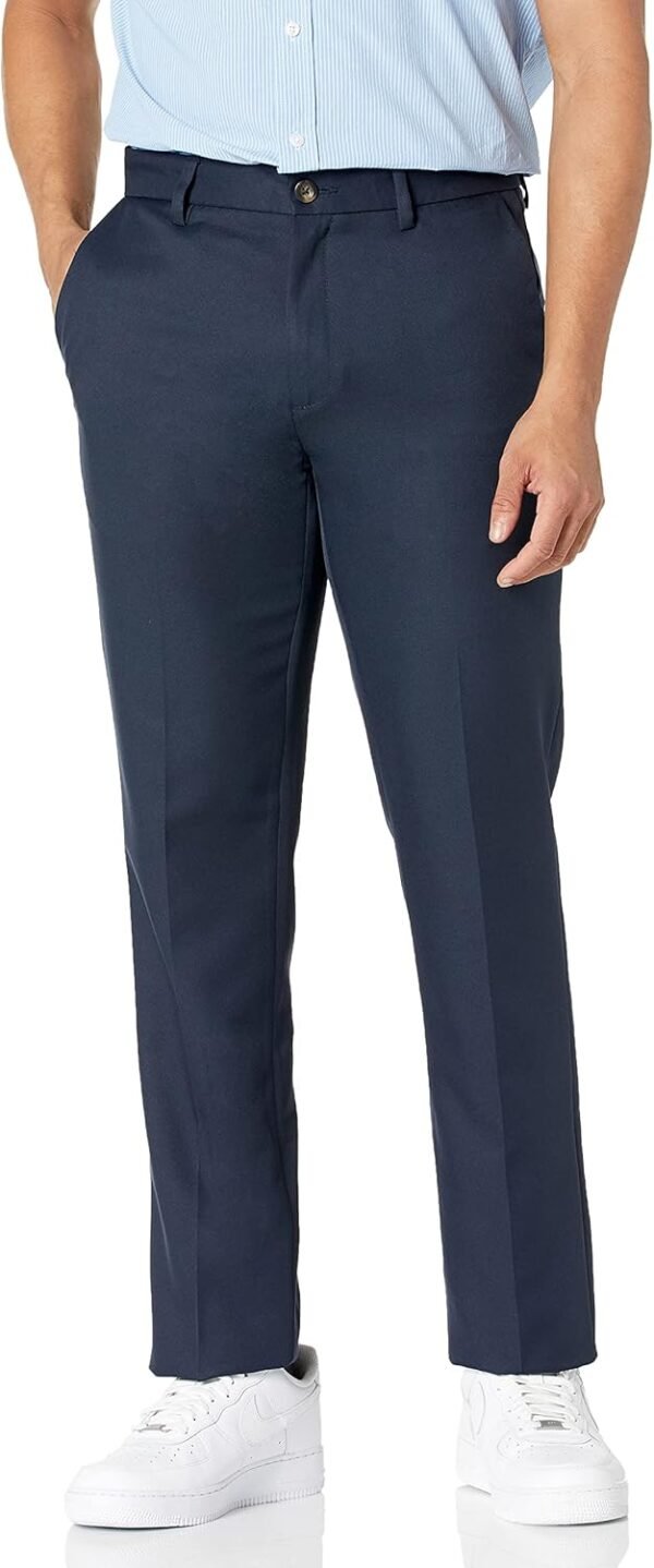 Men's Slim-Fit Flat-Front Dress Pant