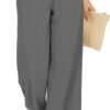 8055ebbeb97b44bb917b0079472033a5 Women Flowy Pants Drawstring Waist Wide Leg Palazzo Beach Pants Loose Fit with Pockets