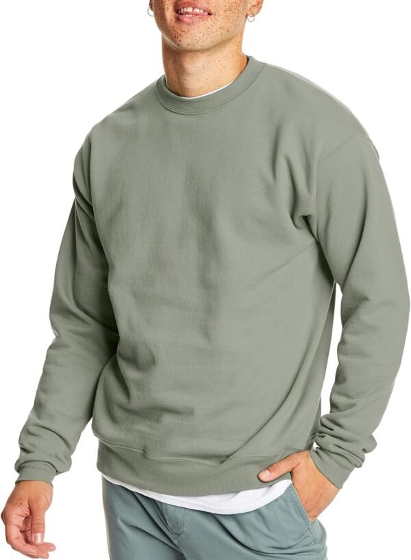 Men's Ecosmart Fleece Sweatshirt. Pullover Crewneck Sweatshirt. Big & Tall. 1 or 2 Pack