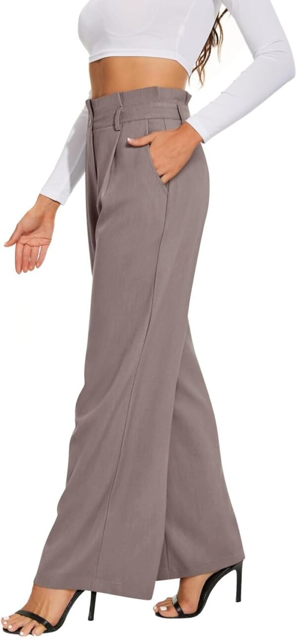 Dress Pants for Women. High Waisted Wide Leg Trousers. Business Casual Work Pants