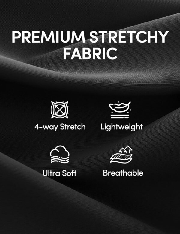 Womens Dress Pants Wide Leg Pull On Stretchy Work Pants Women High Waisted Business Casual Trousers with Pockets