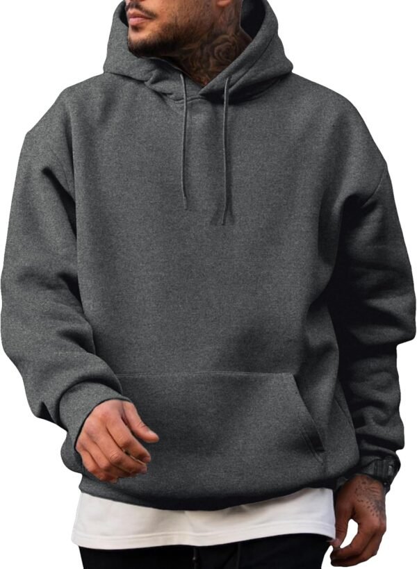 93aff9c1a8a94e818952aeffce68d48b Mens Casual Cotton Hooded Collar Drawstring Hoodies Pullover Sweatshirts Casual Long Sleeve Shirts