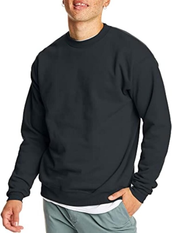 Men's Ecosmart Fleece Sweatshirt. Pullover Crewneck Sweatshirt. Big & Tall. 1 or 2 Pack