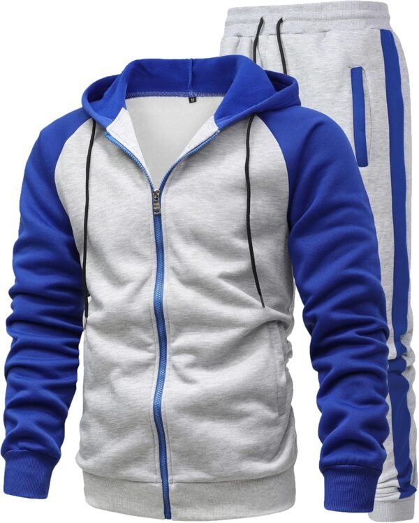 Men's 2 Pieces Tracksuits Running Sports Suits Drawstring Waistband Sweatsuit