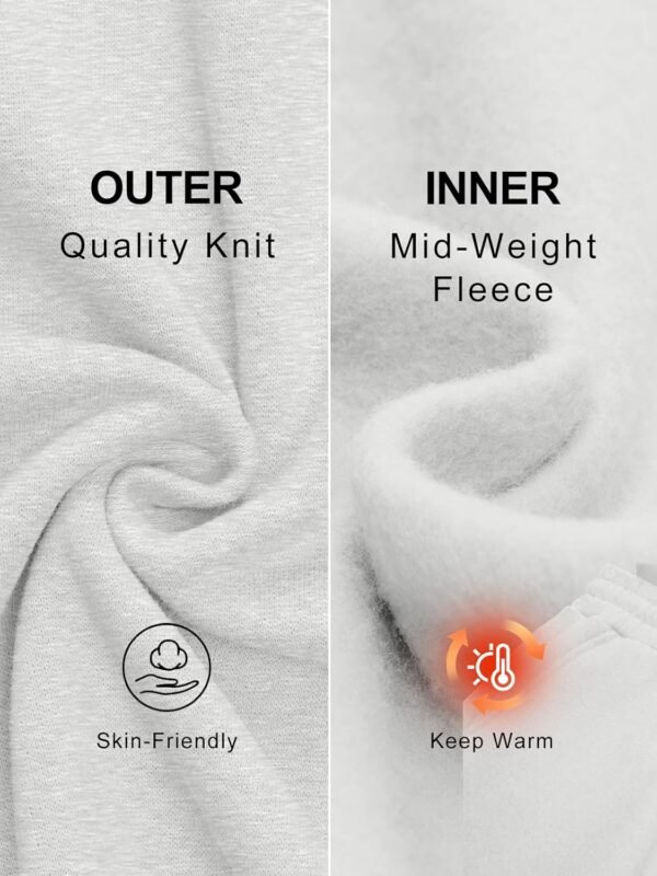 Womens Wide Leg Fleece Lined Sweatpants Winter Baggy Lounge Travel Pants Fashion Outfits 2025 Joggers Clothes