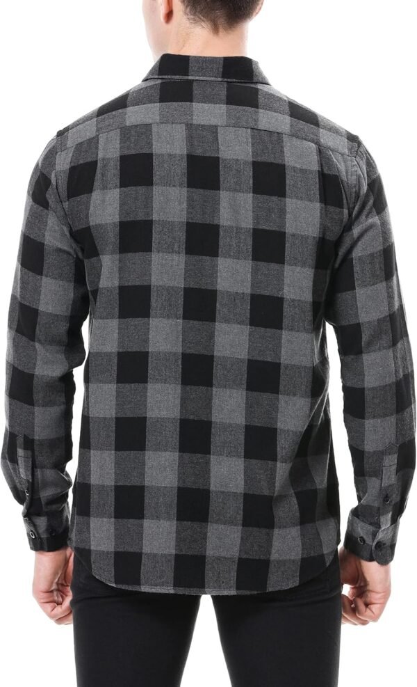 Mens Button Down Shirts Flannel Shirt Long Sleeve